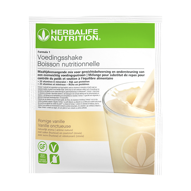 Herbalife Formula 1-Shake Vanilla Crème, 7 Portionspackungen je 26 g